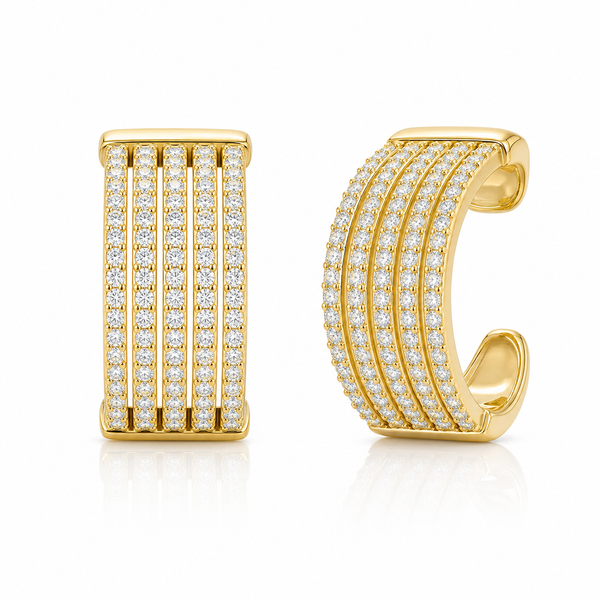 Five Wrap Pave Cuff