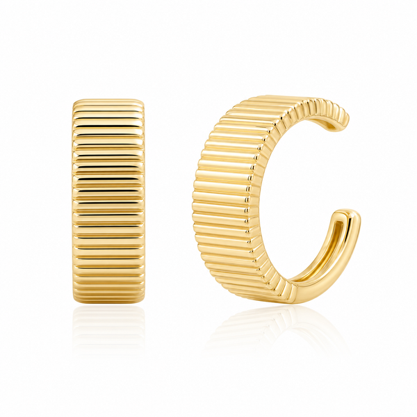Fluted Gold Cuff