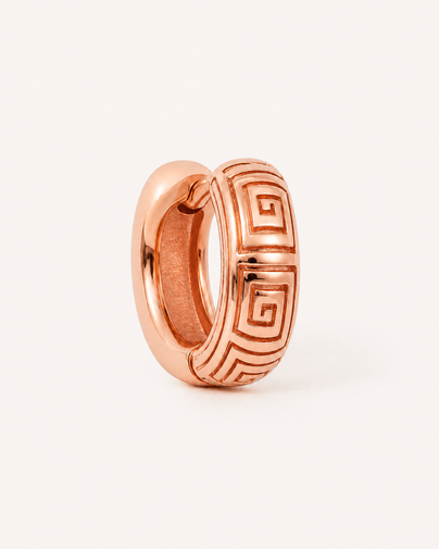 Olympia Geometric Hoop Earrings product rose gold by SURI