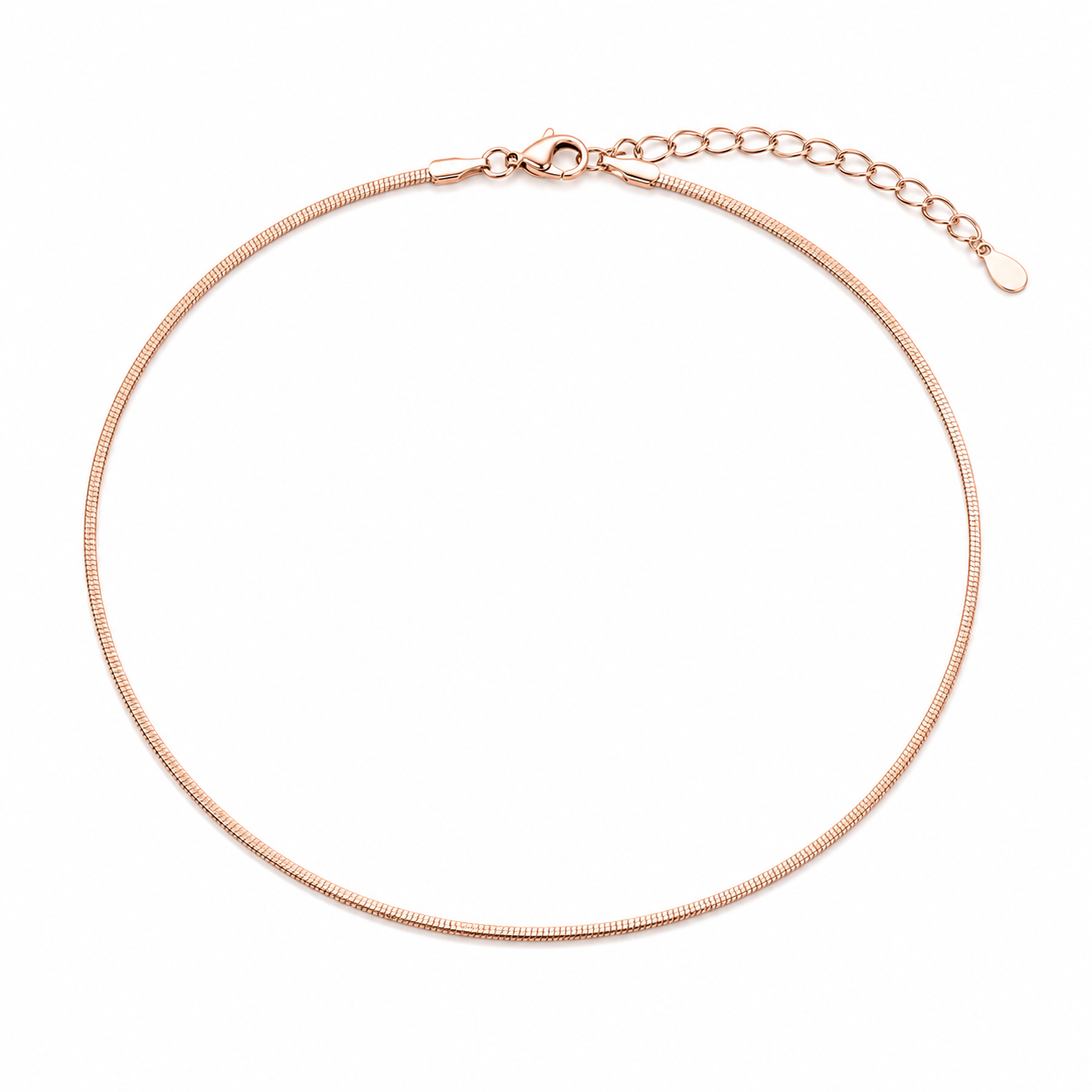 Celia Fine Snake Chain Choker product rose by SURI