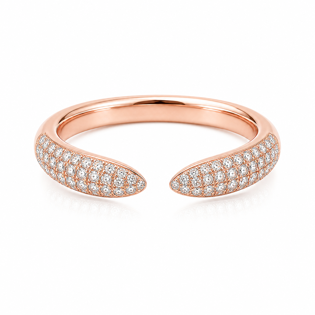 Pave Claw Ring product rose gold by SURI
