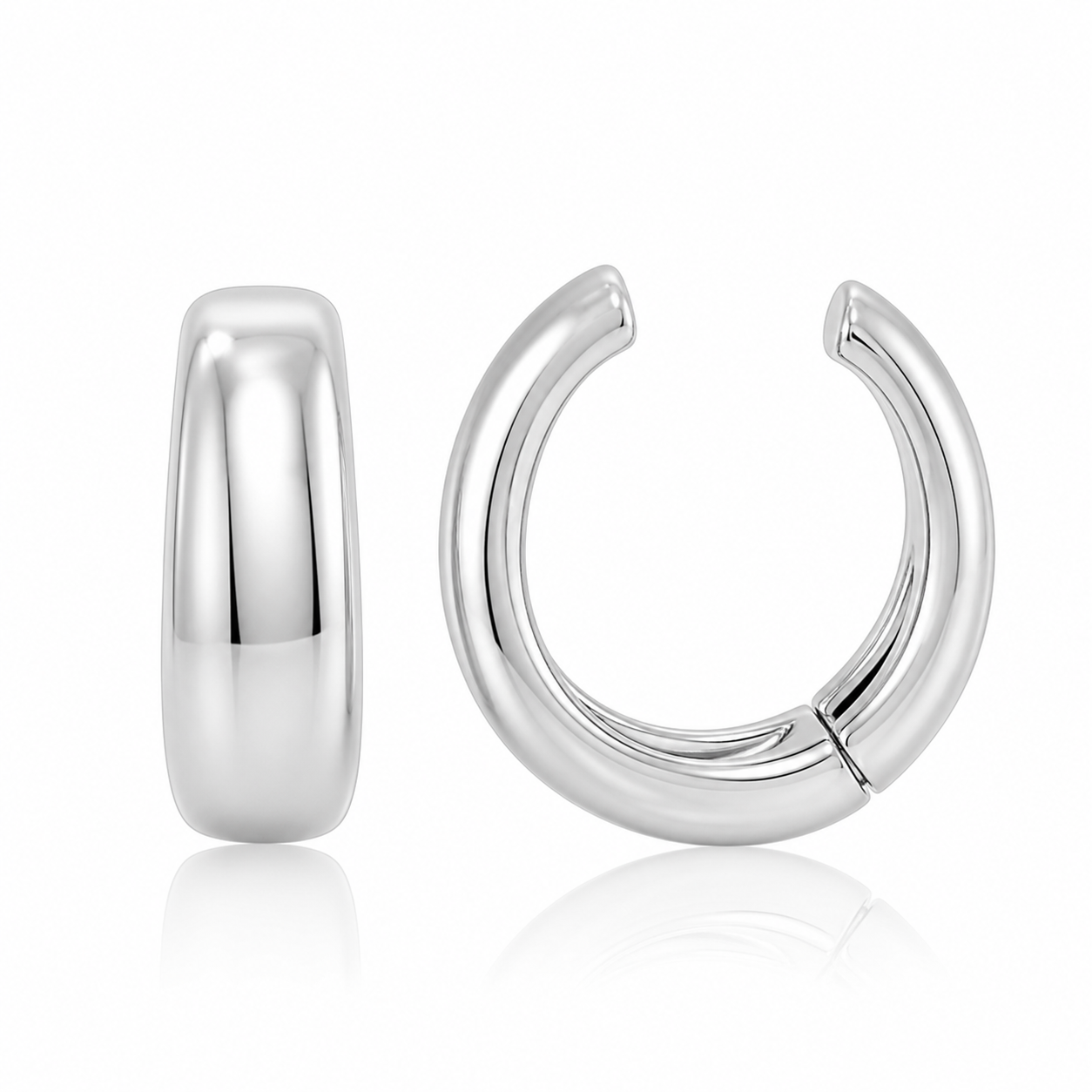 Chunky Gold Cuff product silver by SURI