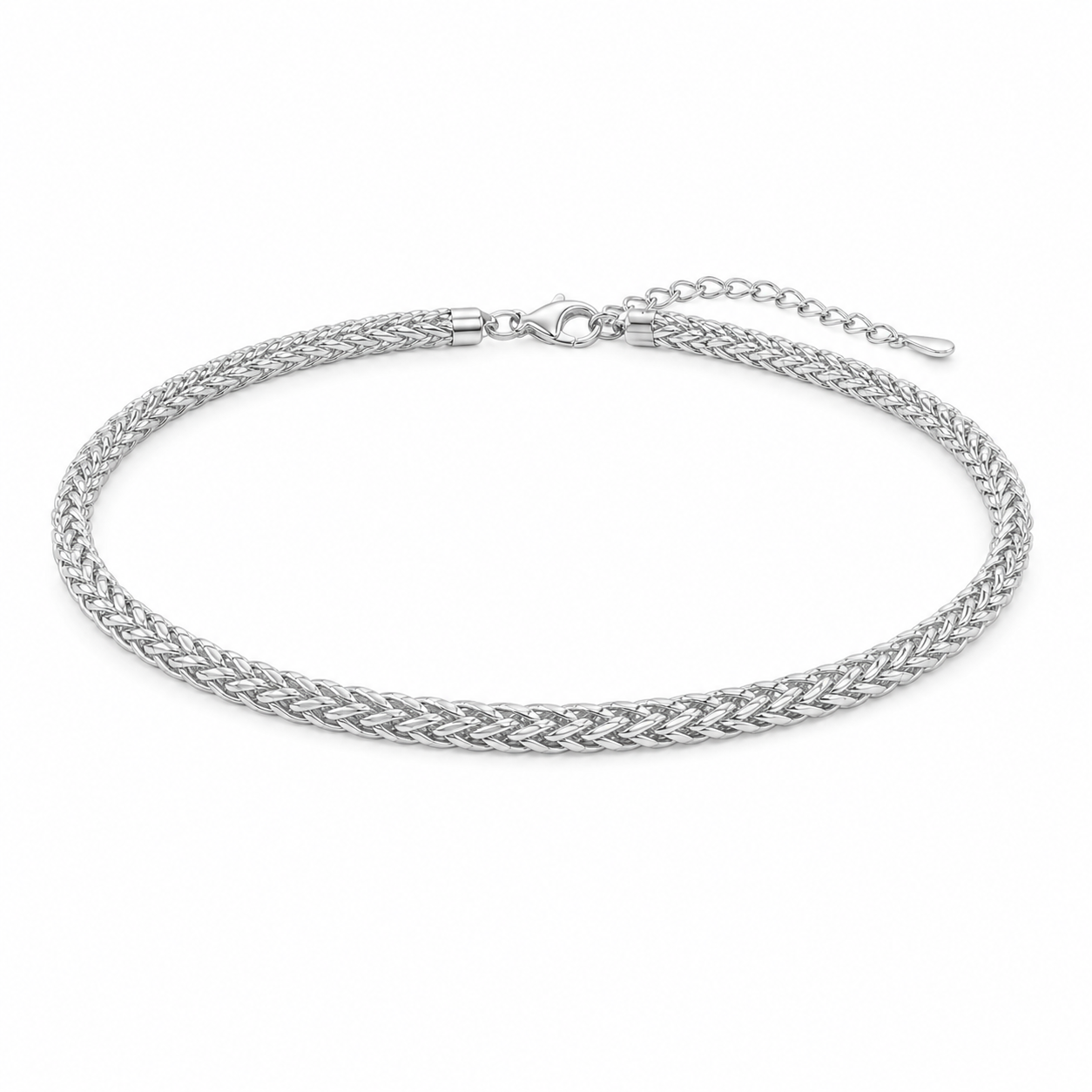Soria Woven Choker product silver by SURI