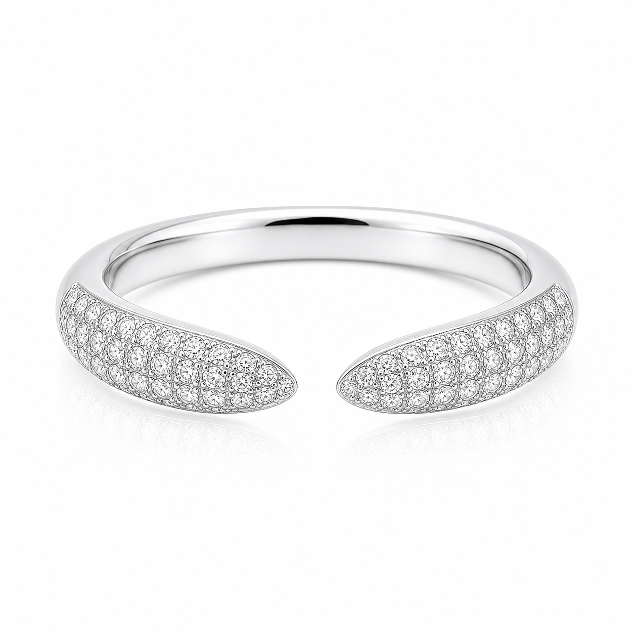 Pave Claw Ring product silver by SURI