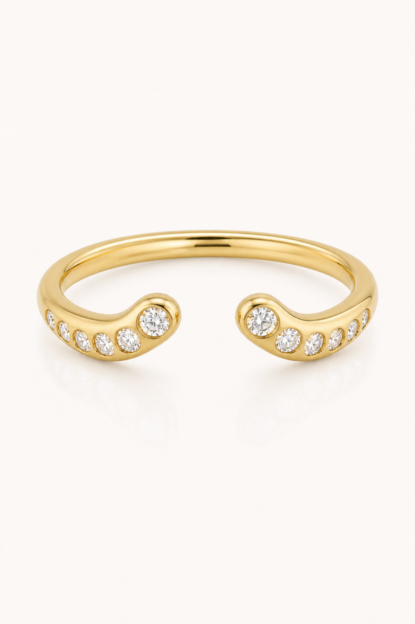 Thea Diamond Nesting Cuff Ring