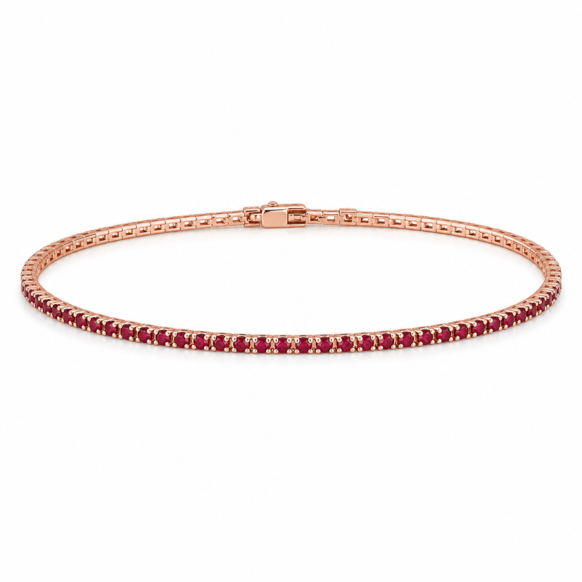 Liora Gemstone Tennis Bangle product rose gold by SURI