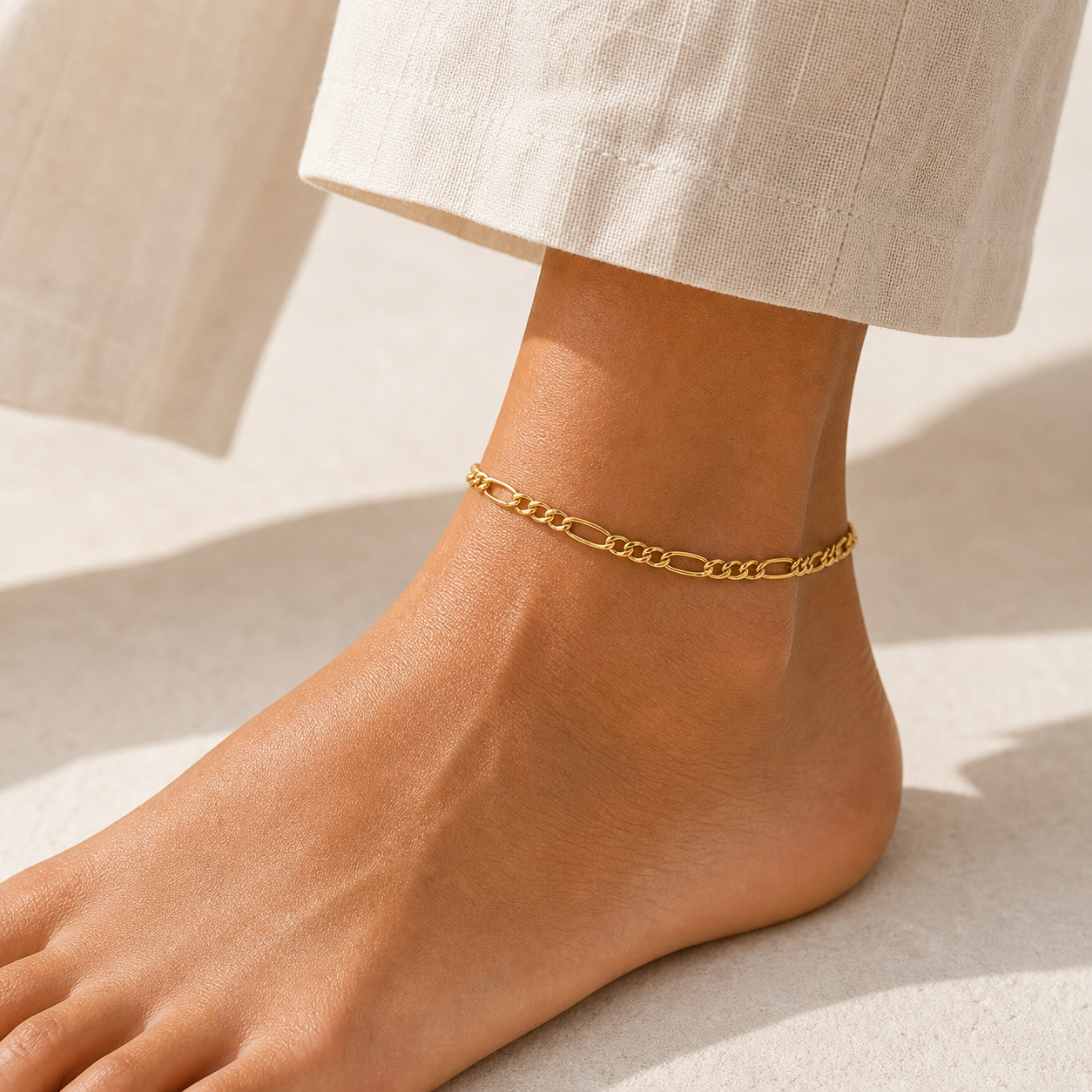 Riva Figaro Anklet model gold by SURI