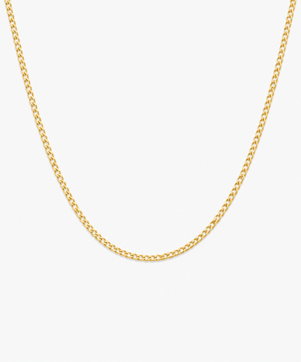 Elle Gourmet Chain — Yellow Gold on white background