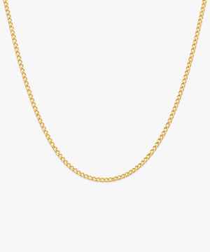 Elle Gourmet Chain — Yellow Gold on white background