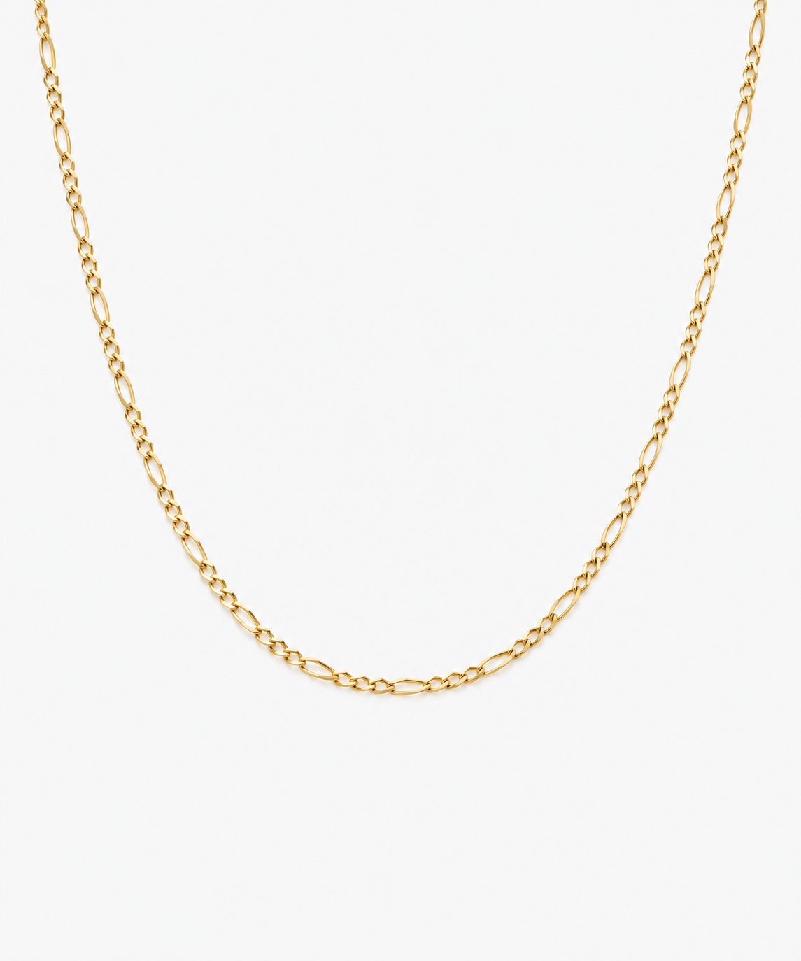 Adeline Figaro Chain — Yellow Gold on white background