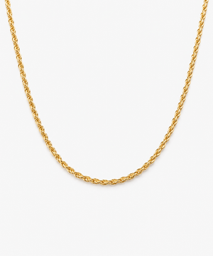 Emma Rope Chain — Yellow Gold on white background
