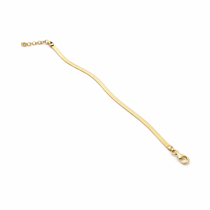 Madison Herringbone Bracelet in sterling silver, 14K gold and 18K gold by SURI