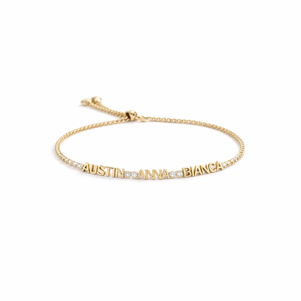 Vera Pavé Engravable Bracelet