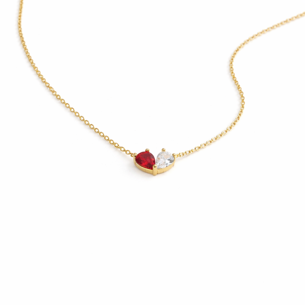Mila Heart Birthstone Necklace