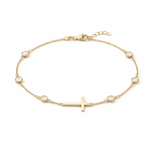 Lucia Cross Diamond Bracelet