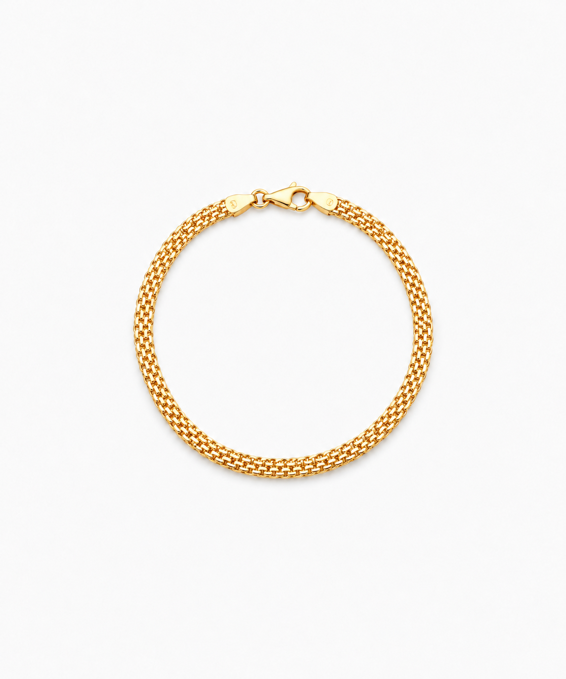 Mayfair Bismark Bracelet — Yellow Gold on white background