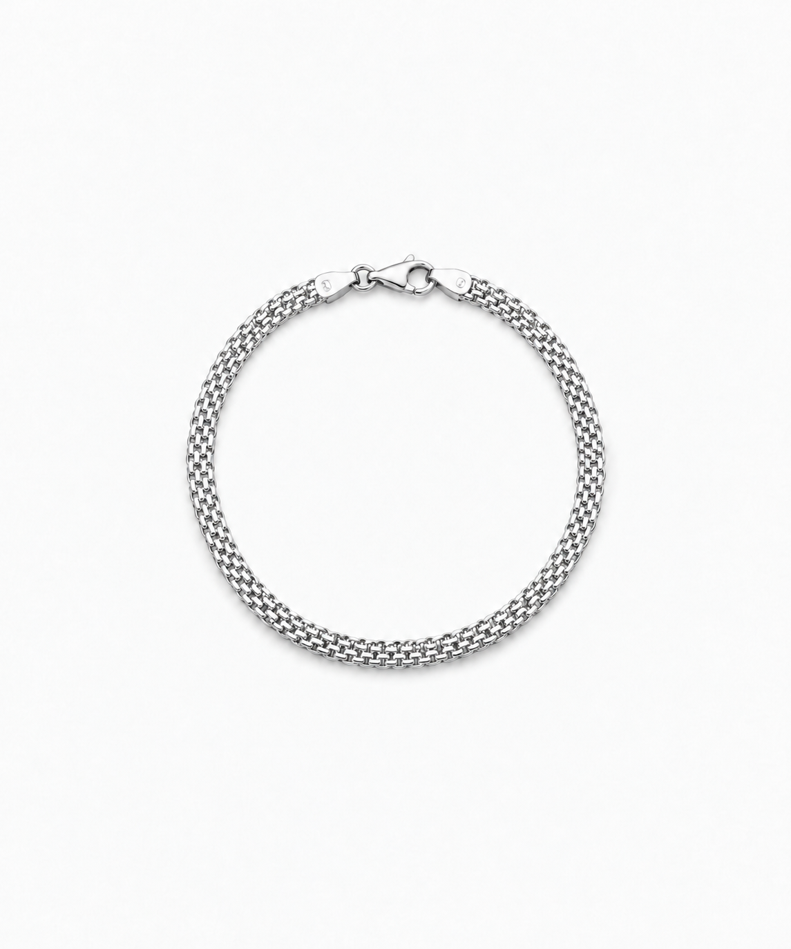 Mayfair Bismark Bracelet — Silver on white background