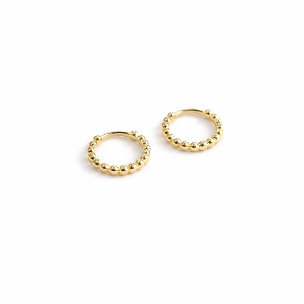 Póvoa Beaded Hoop Earring