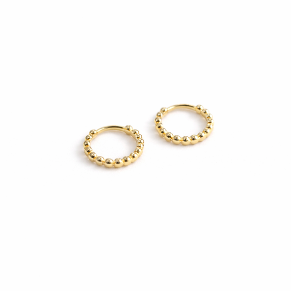 Póvoa Beaded Hoop Earring