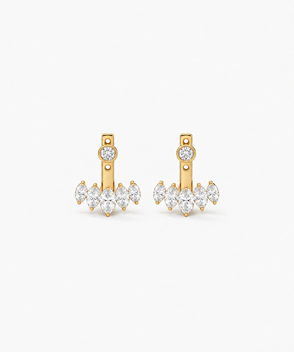 Mikasa Marquise Jacket Earrings