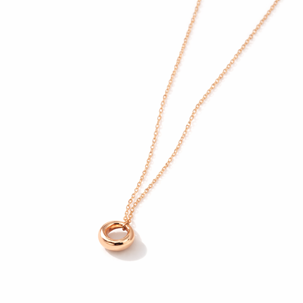 Mira Rondelle Necklace layering detail by SURI