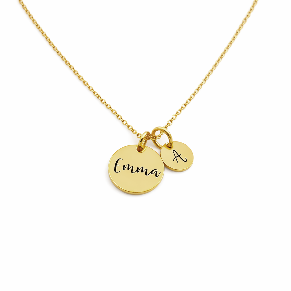 Elia Engravable Disc Necklace