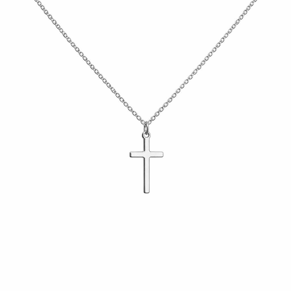 Celeste Cross Necklace close-up detail by SURI