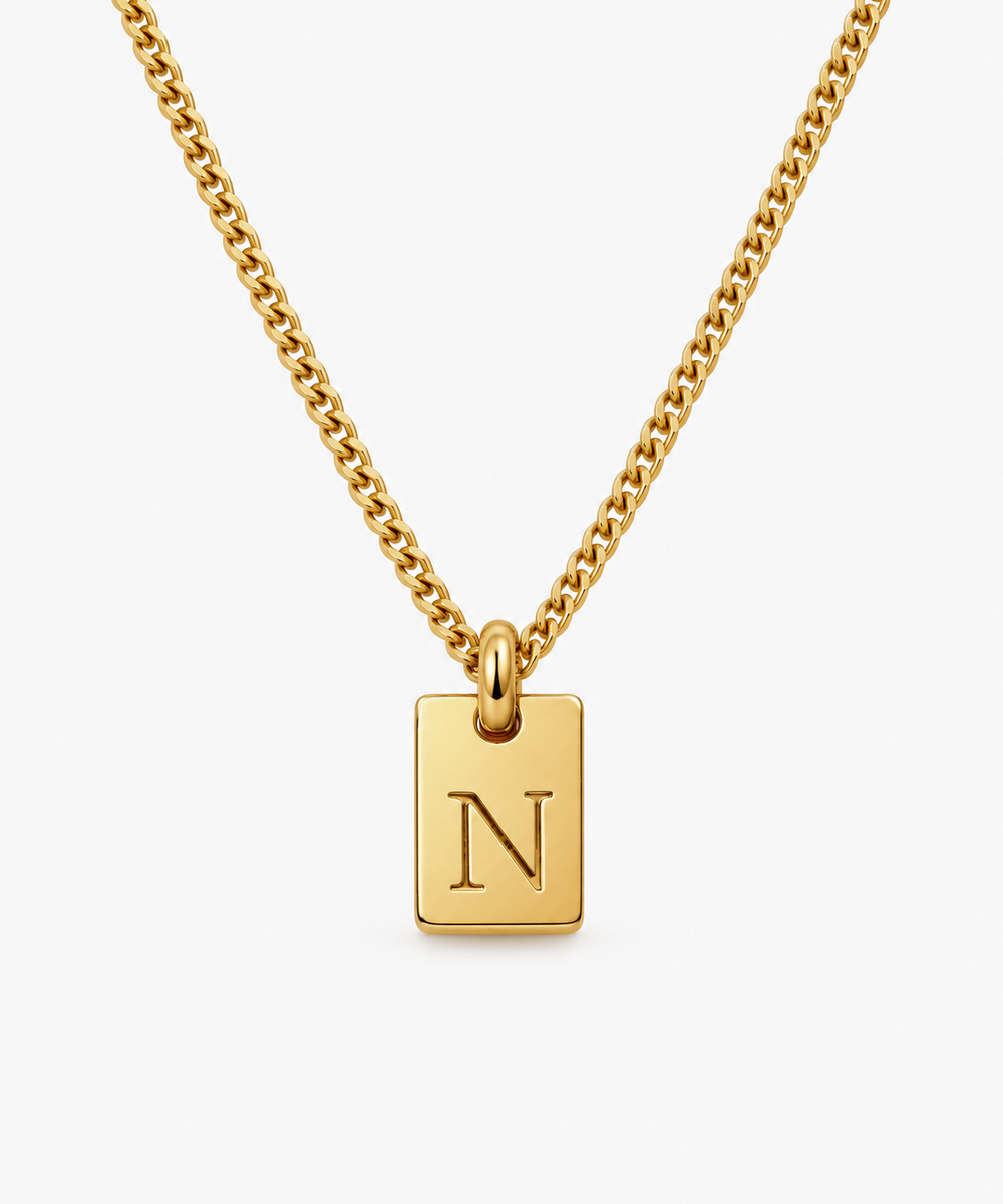 Piri Engravable Initial Necklace