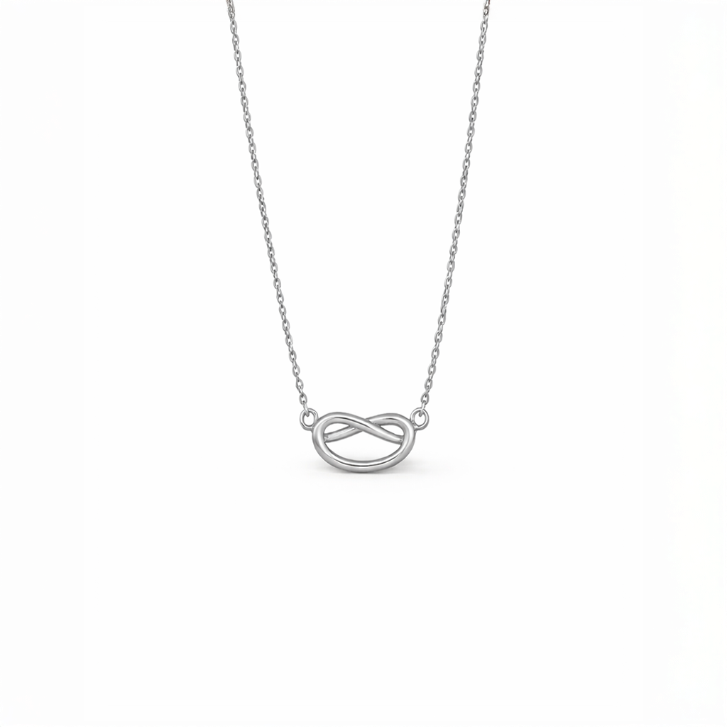 Sarang Knot Necklace layering detail by SURI