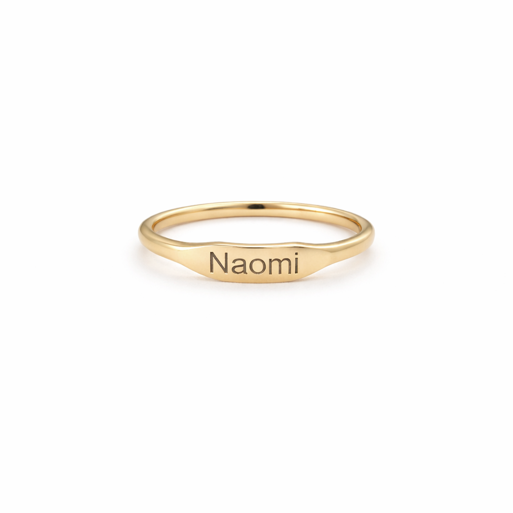 Bague avec nom personnalisé