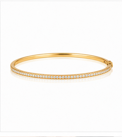 Lina Thin Pave Bangle