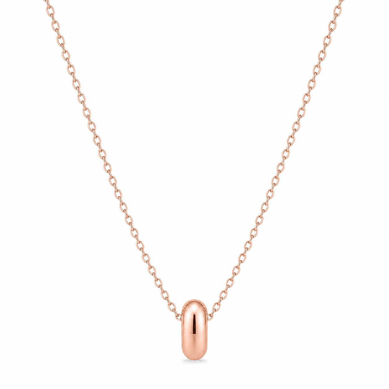 Lumi Halo Charm Necklace product rose gold by SURI