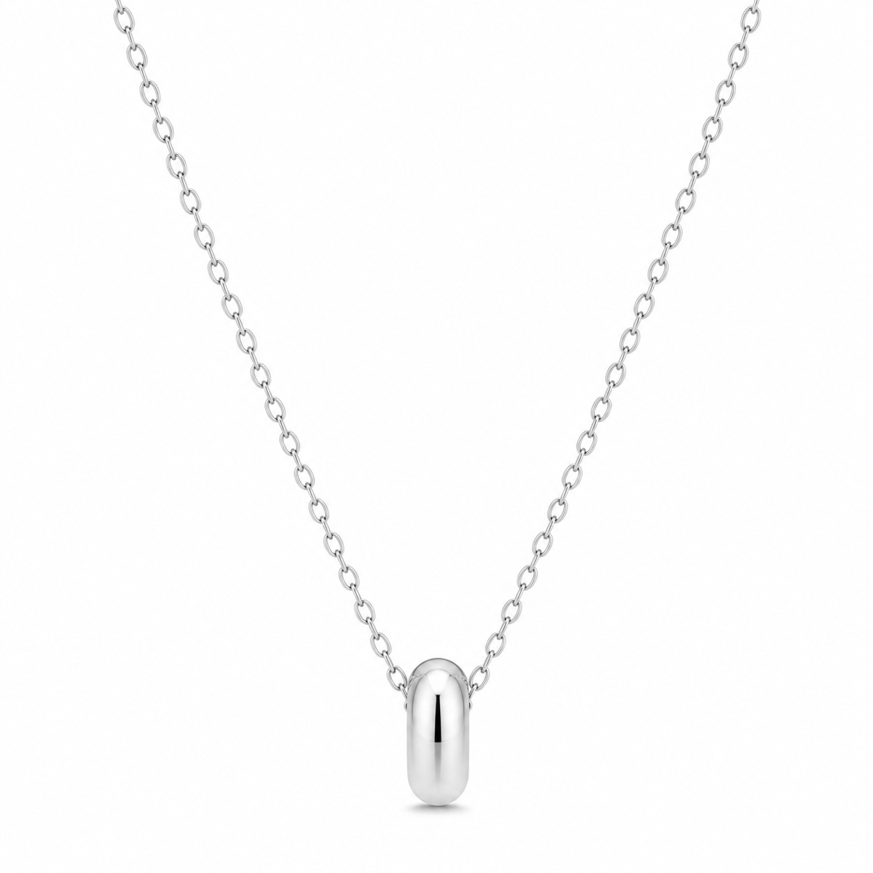 Lumi Halo Charm Necklace product silver by SURI