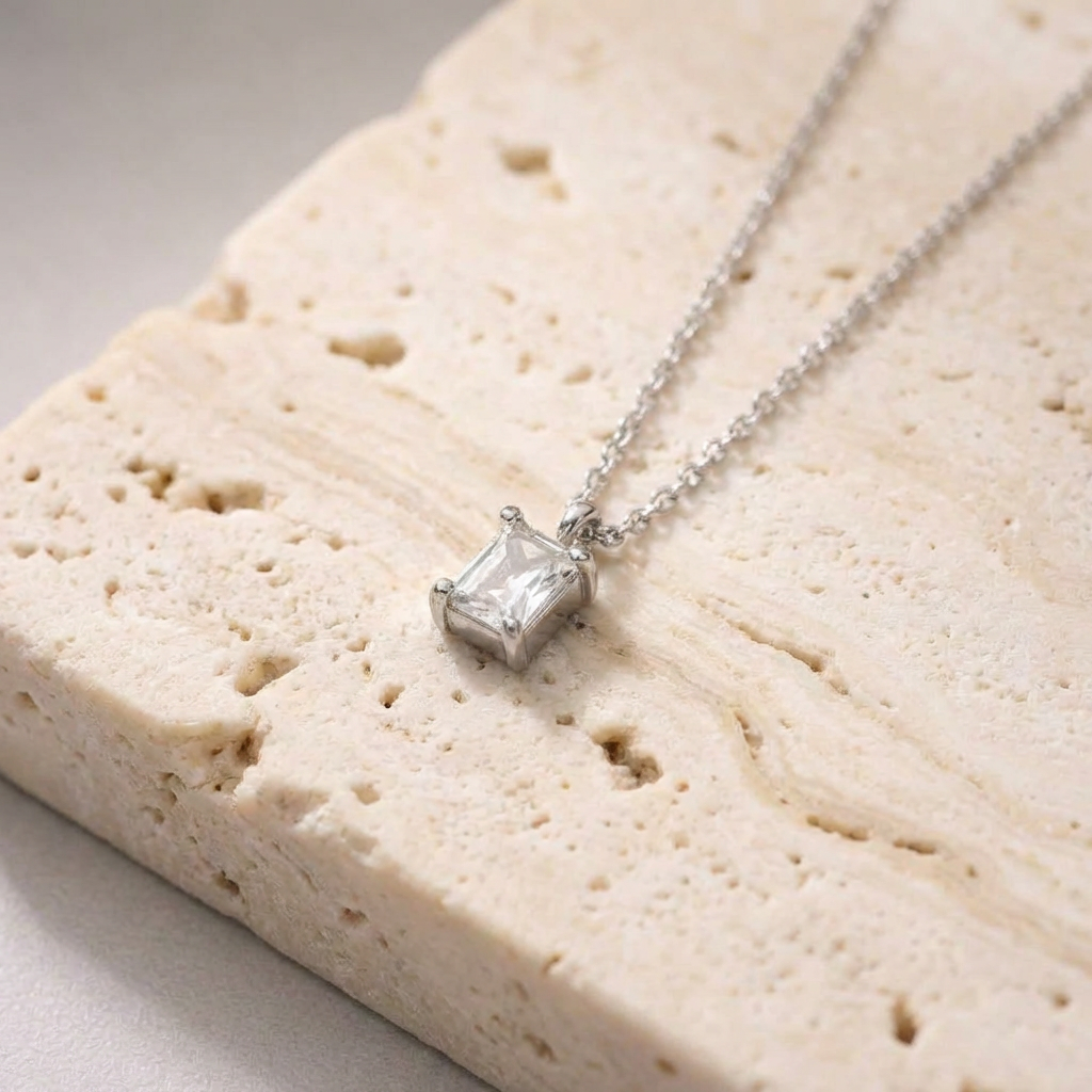 Iris Diamond Necklace finish detail by SURI