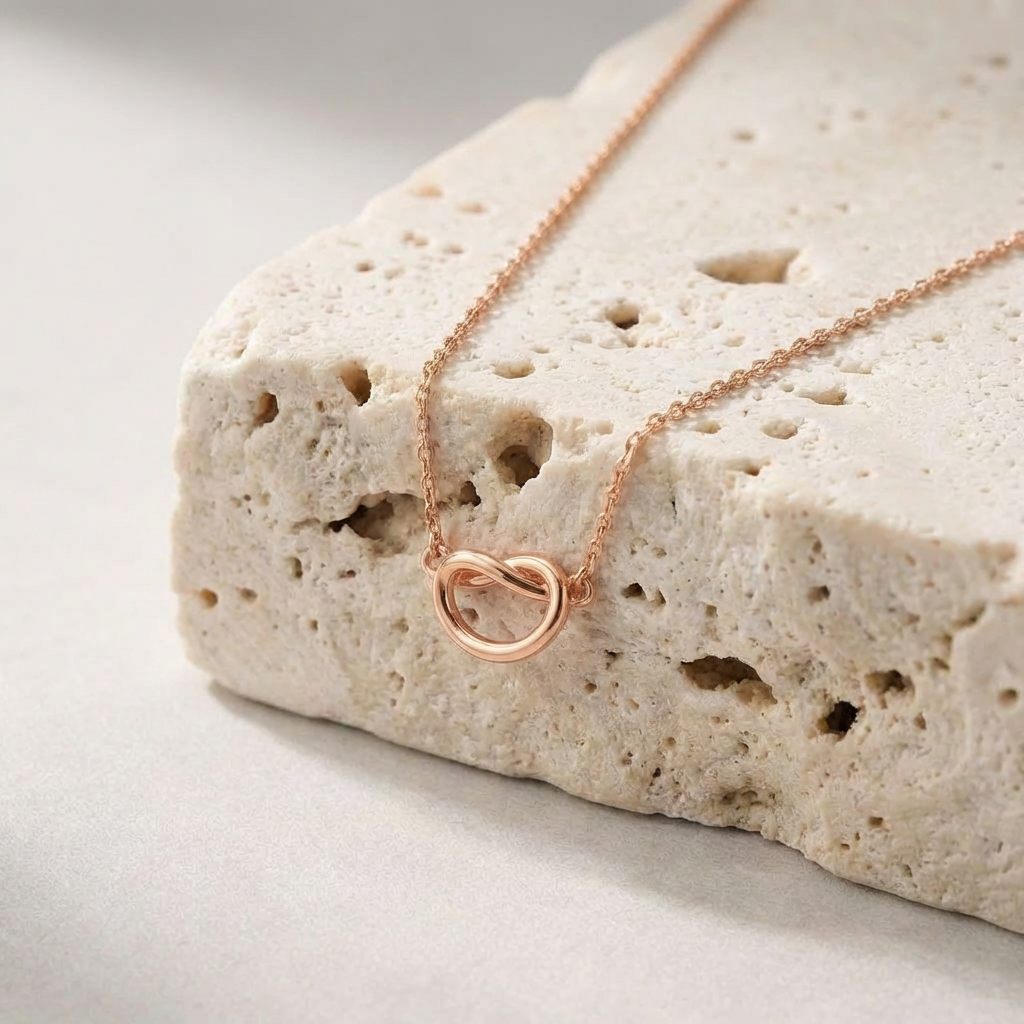 Sarang Knot Necklace finish detail by SURI