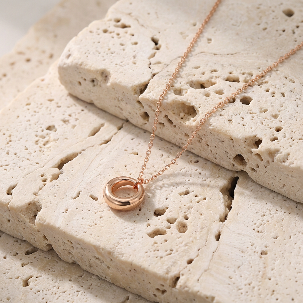 Mira Rondelle Necklace clasp detail by SURI