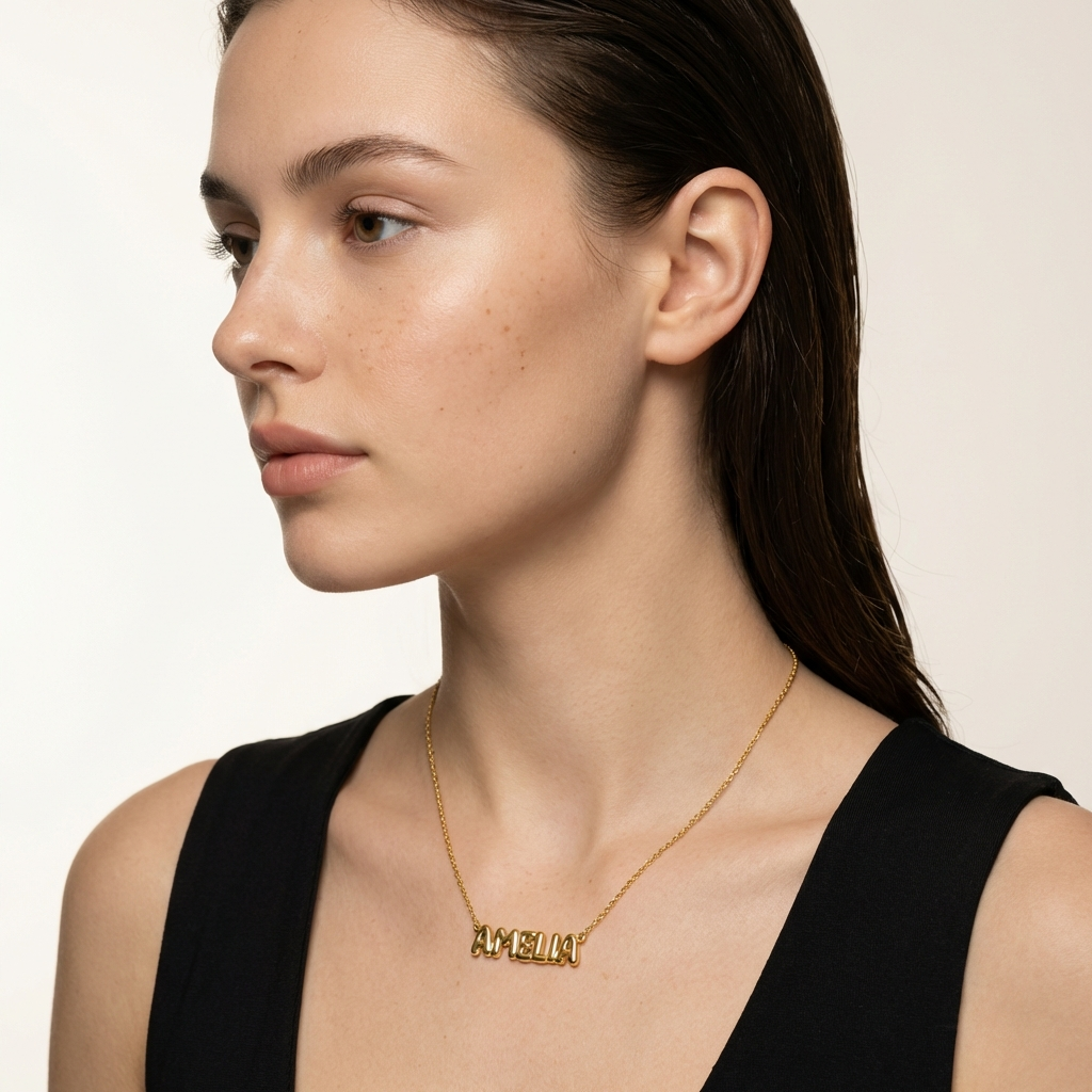 Sia Bubble Engravable Necklace