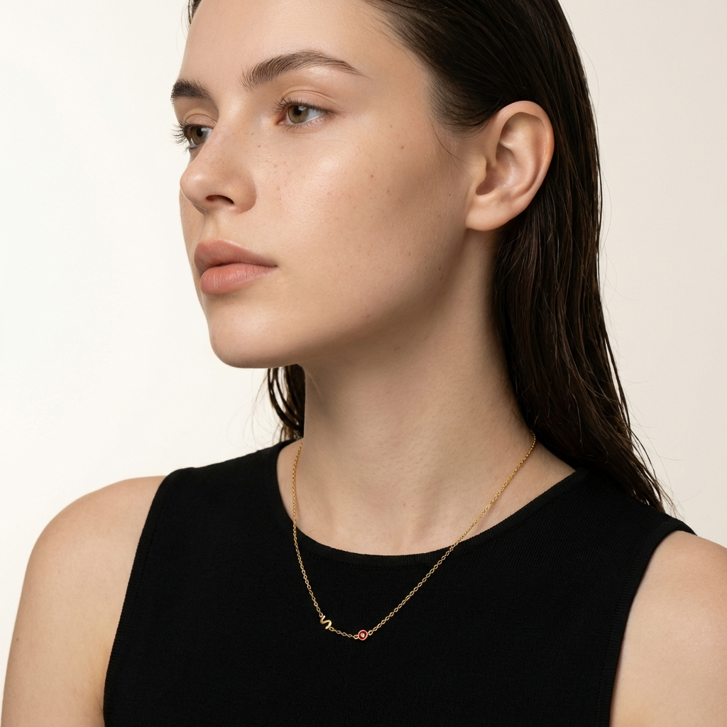 Collier personnalisable avec pierre de naissance