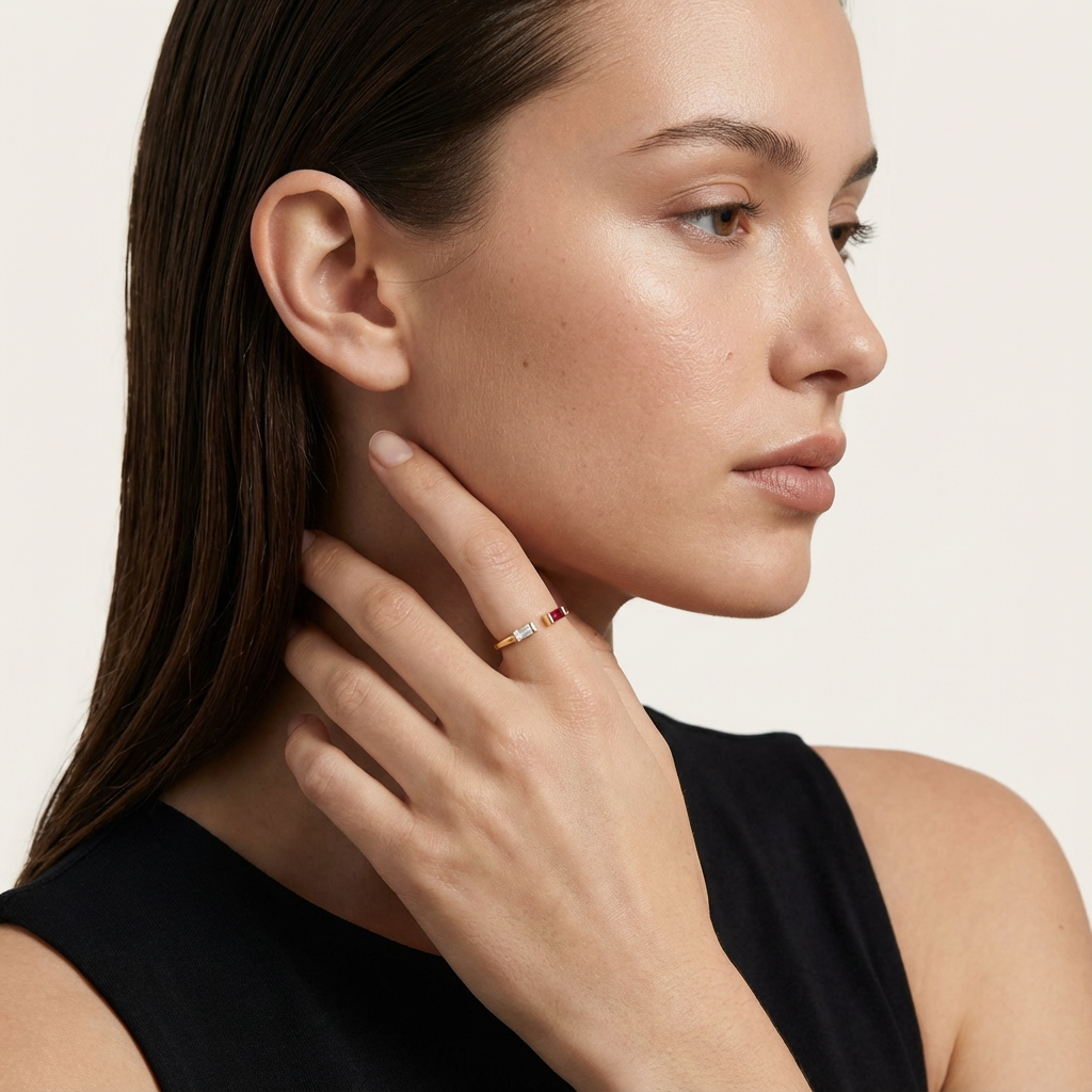 Double Birthstone Ring