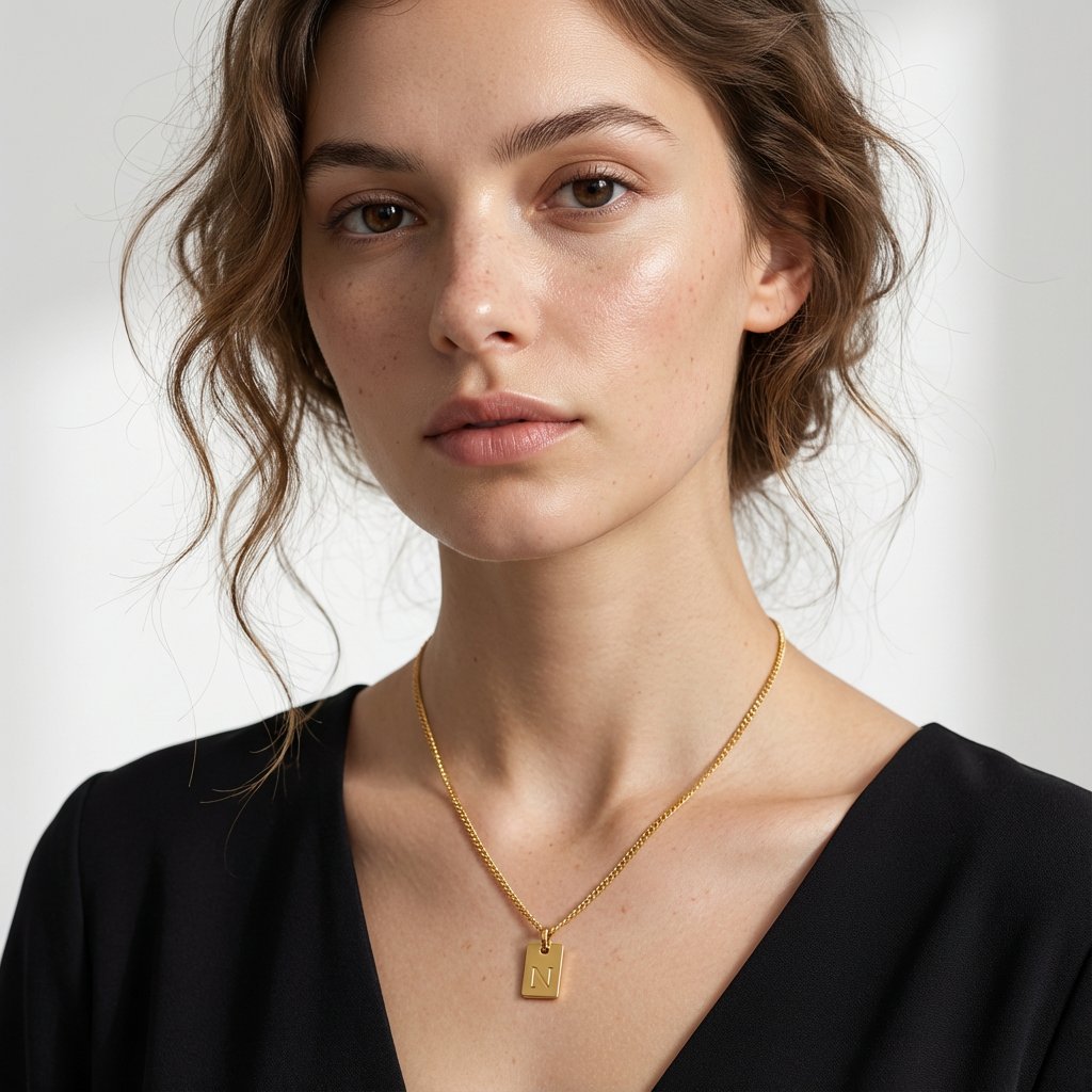 Piri Engravable Initial Necklace