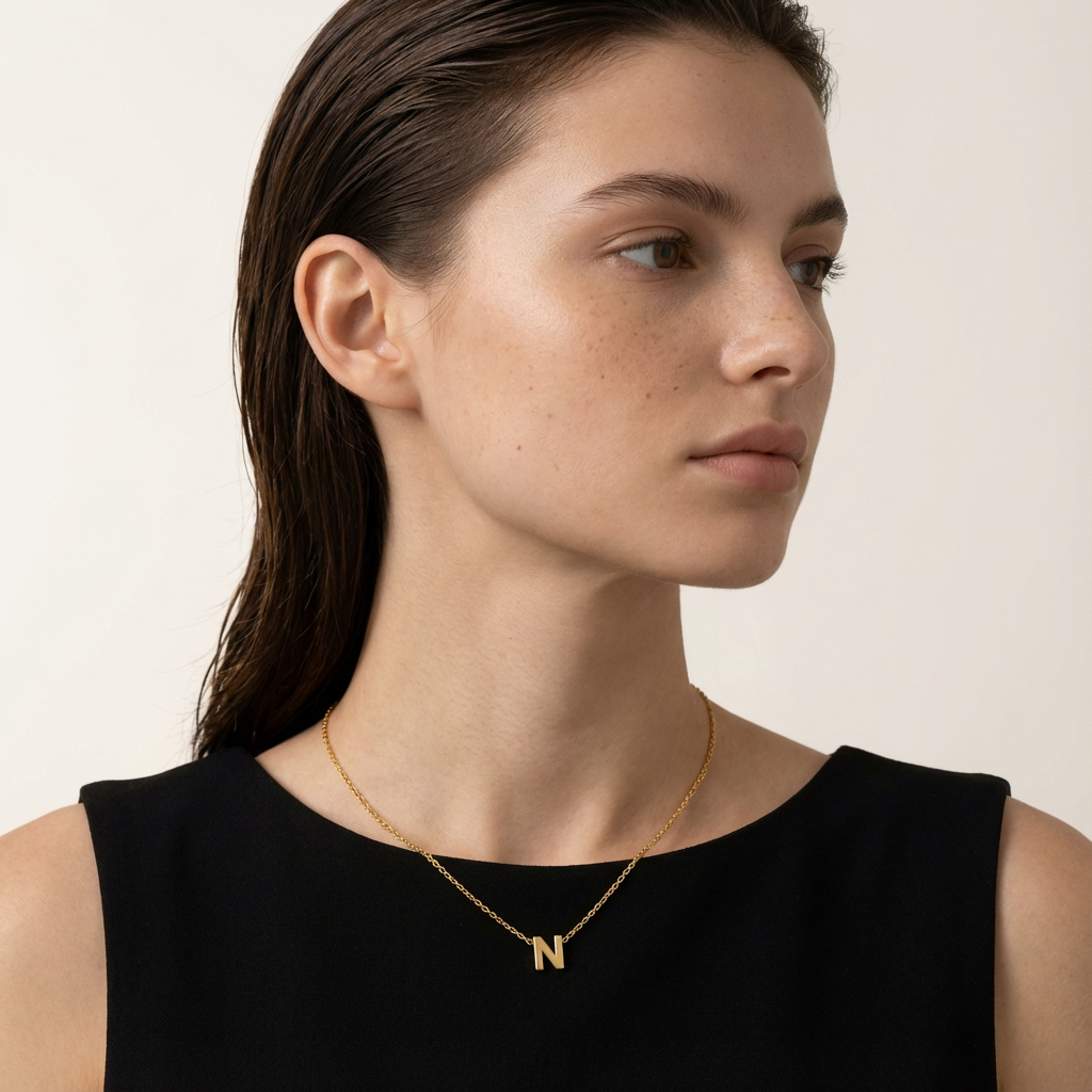 Collier Initiale Délicat Personnalisable