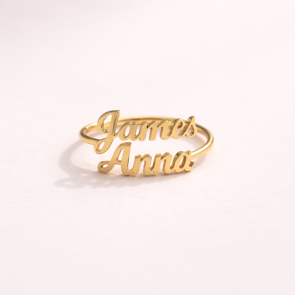 Couple Name Ring