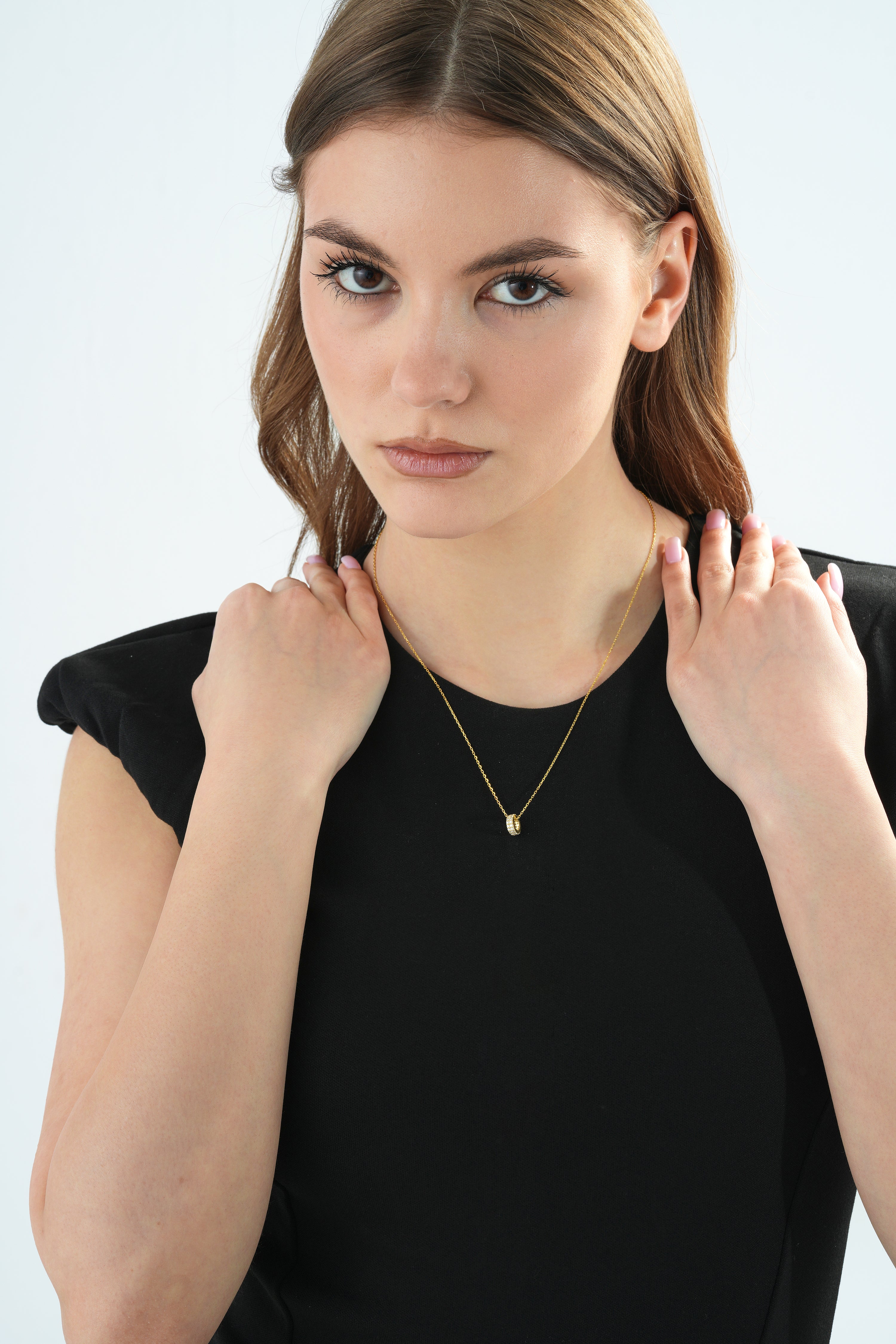Umi Pavé Rondelle Necklace
