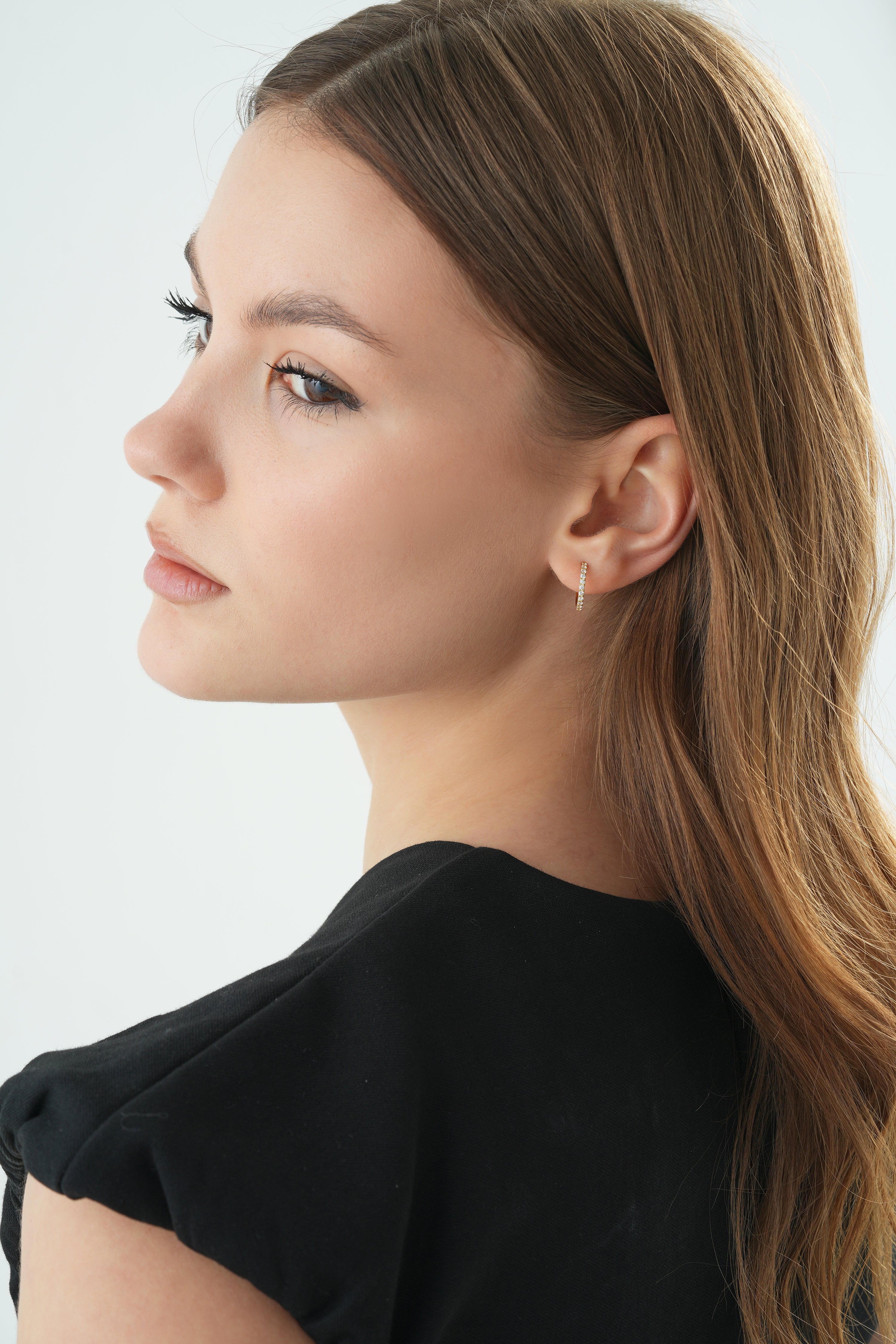 Mallorca Pavé Hoop Earrings