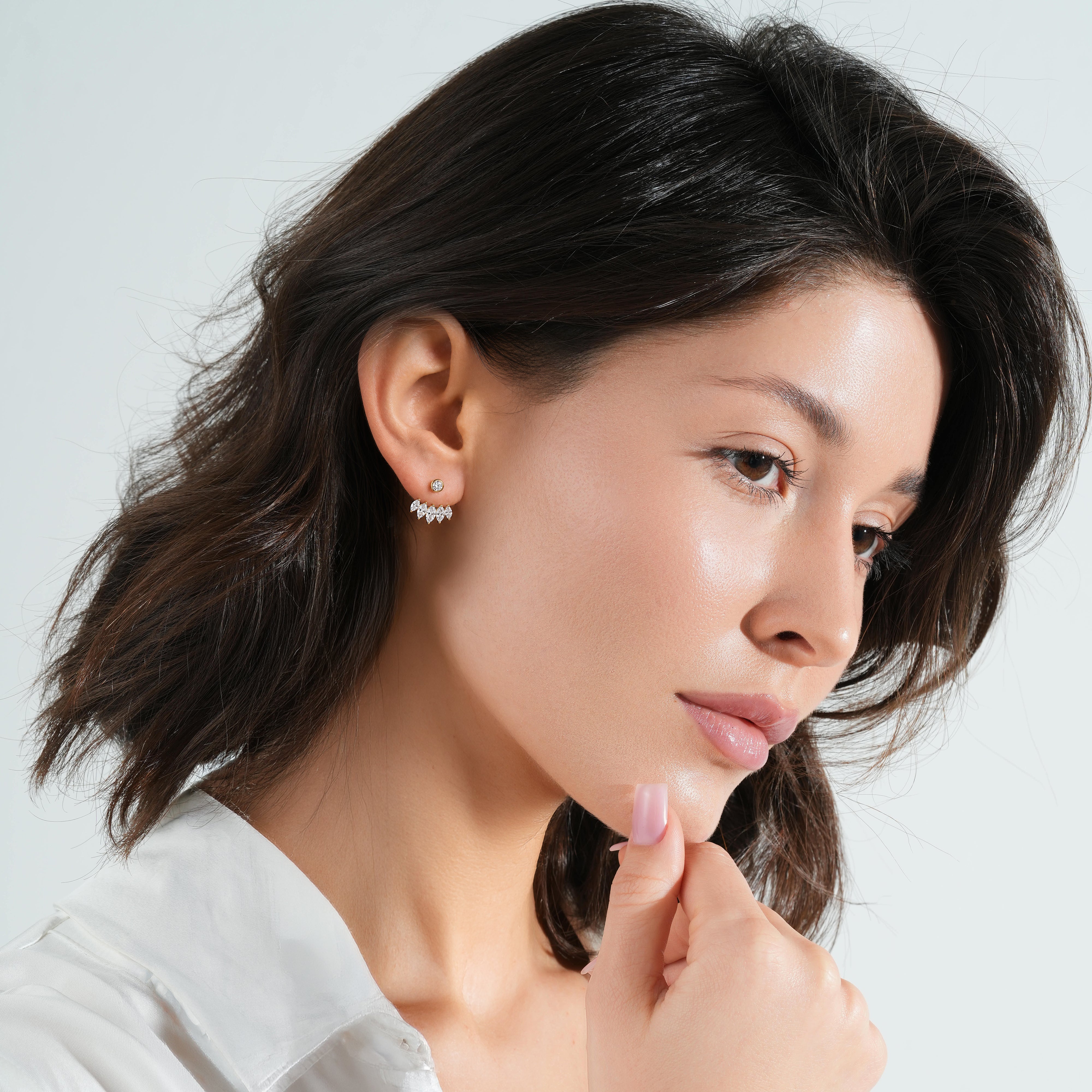 Mikasa Marquise Jacket Earrings