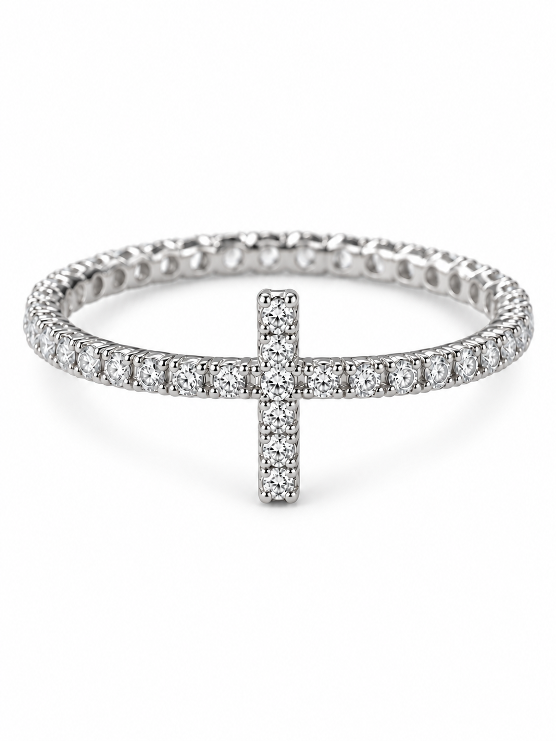 Aurelia Cross Tennis Ring silver product