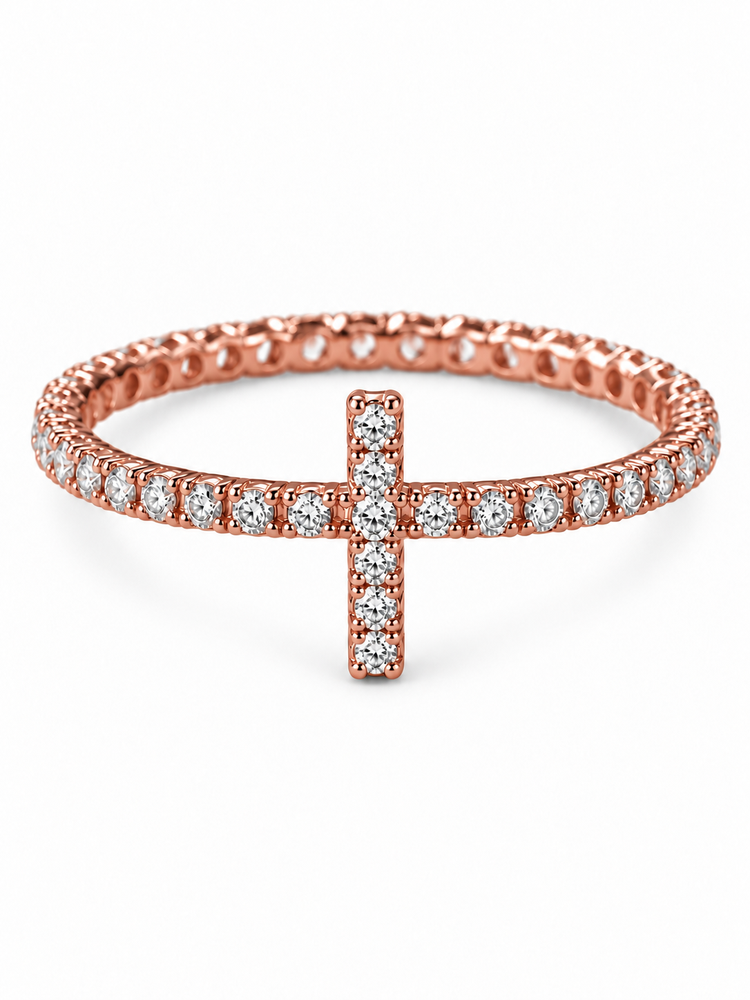 Aurelia Cross Tennis Ring rose gold product