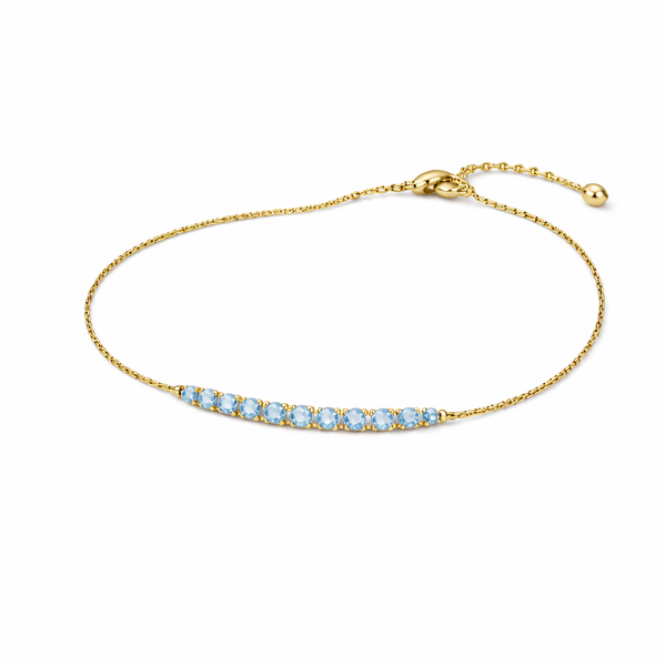 Siya Aquamarine Birthstone Bracelet