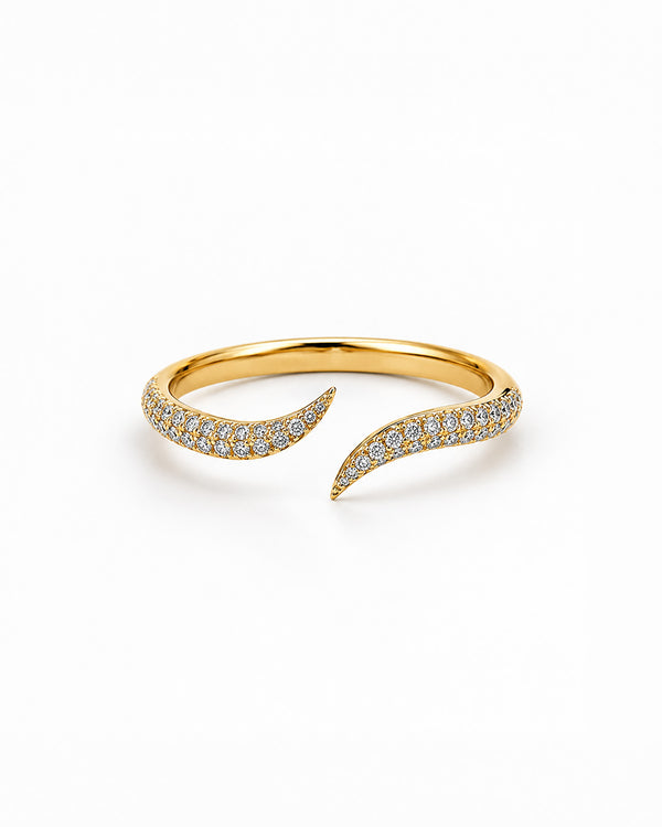 Elara Pavé Bypass Ring