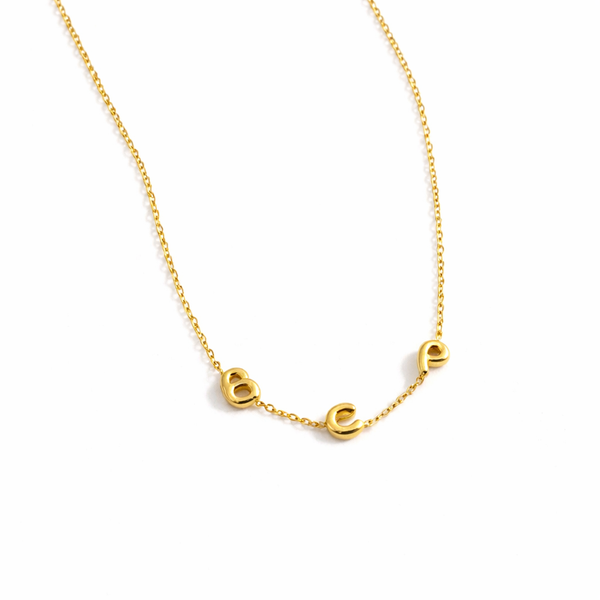 Sia Bubble Letter Necklace